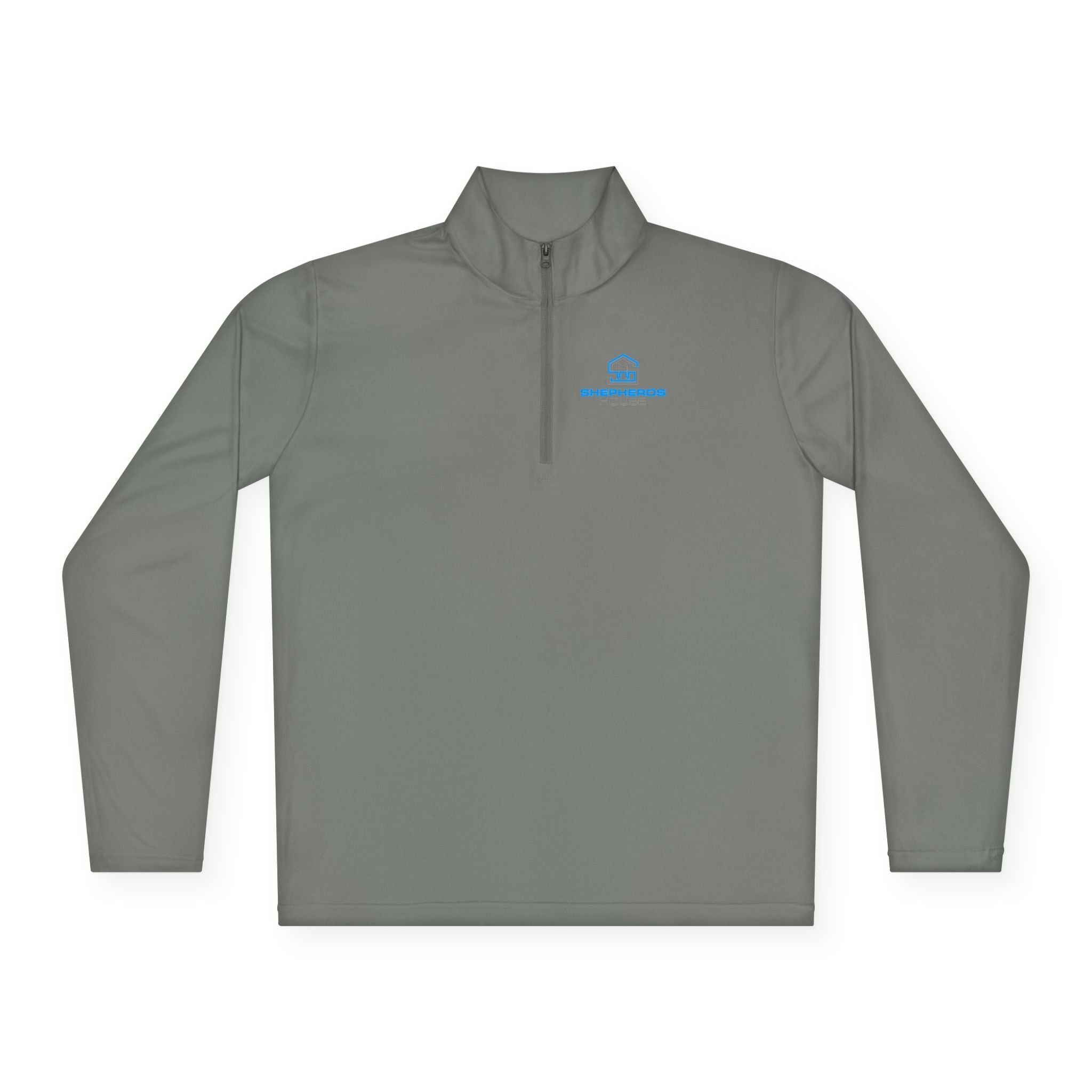 Blue Real Estate Logo Quarter-Zip Pullover | Realtor Office Wear