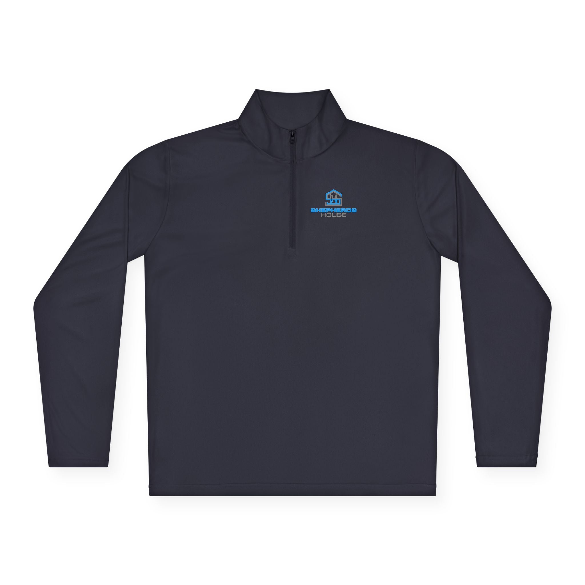 Blue Real Estate Logo Quarter-Zip Pullover | Realtor Office Wear