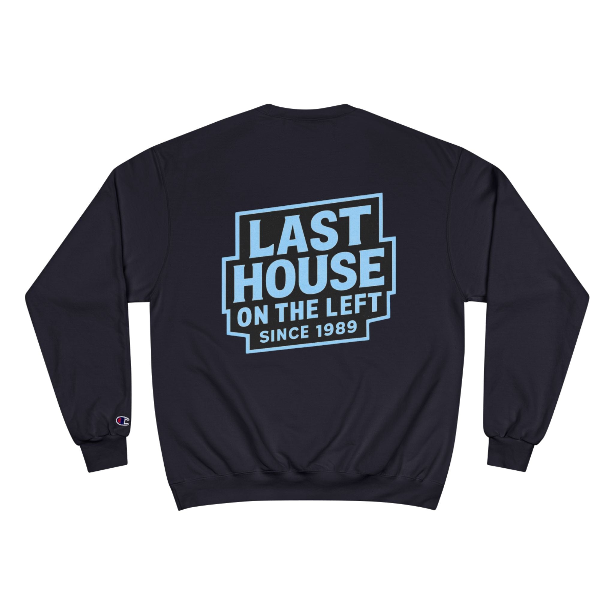 Shepherds House Logo Sweatshirt |Champion Last House On The Left Back Print