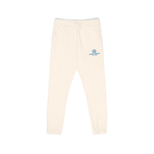 Blue Surfing Whale Sweatpants | Small Chest Logo