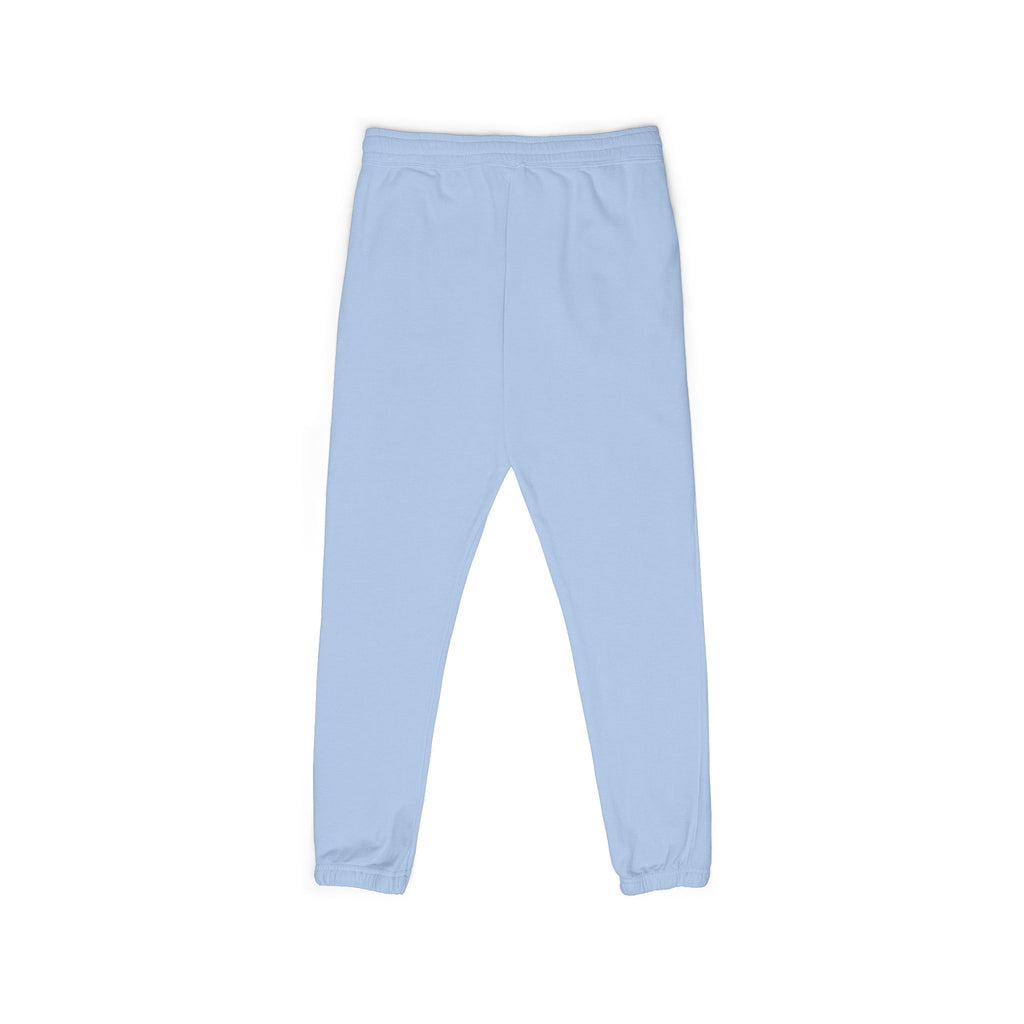 Blue Surfing Whale Sweatpants | Small Chest Logo
