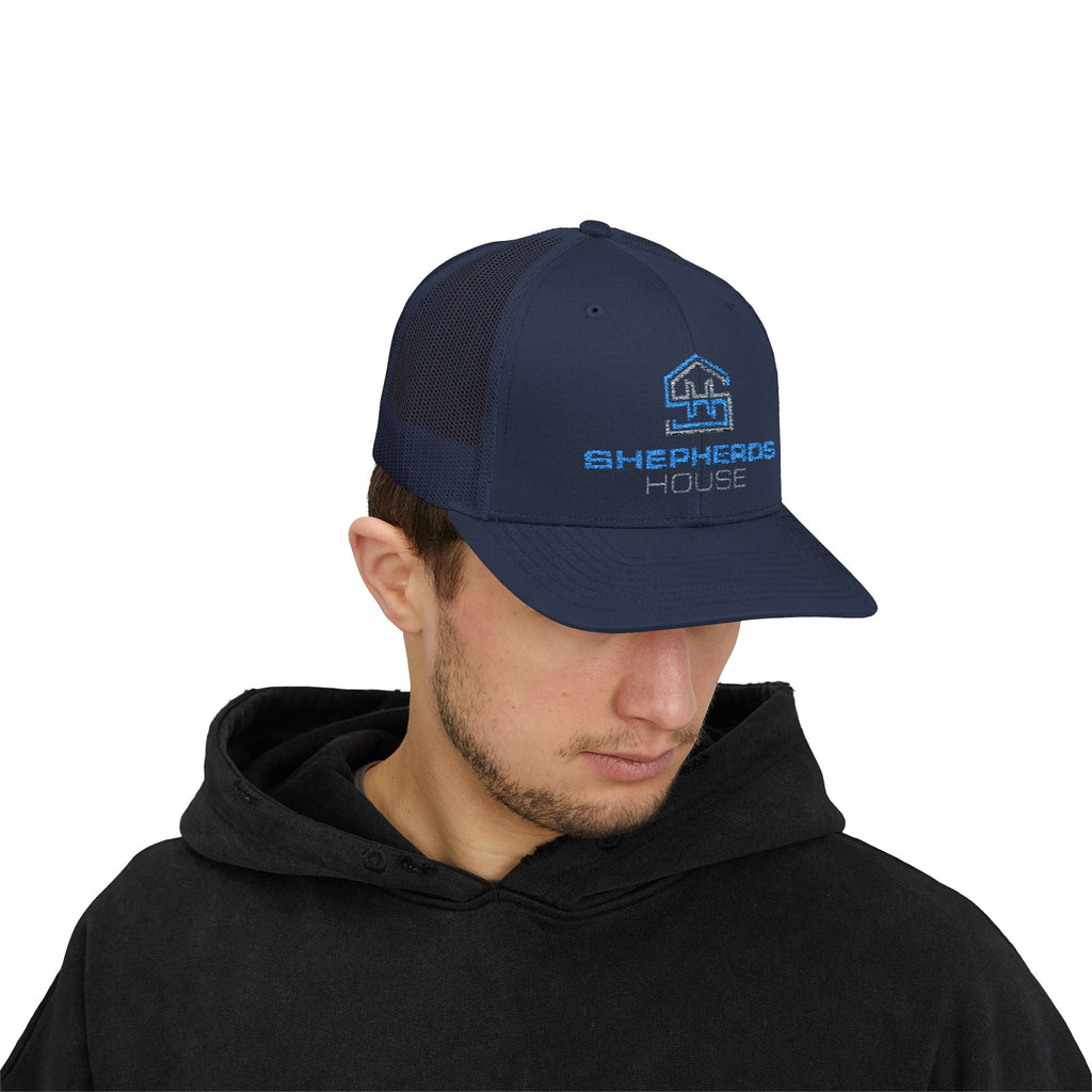 Shepherds House Logo Snapback Cap | Trucker Hat, Mesh Back
