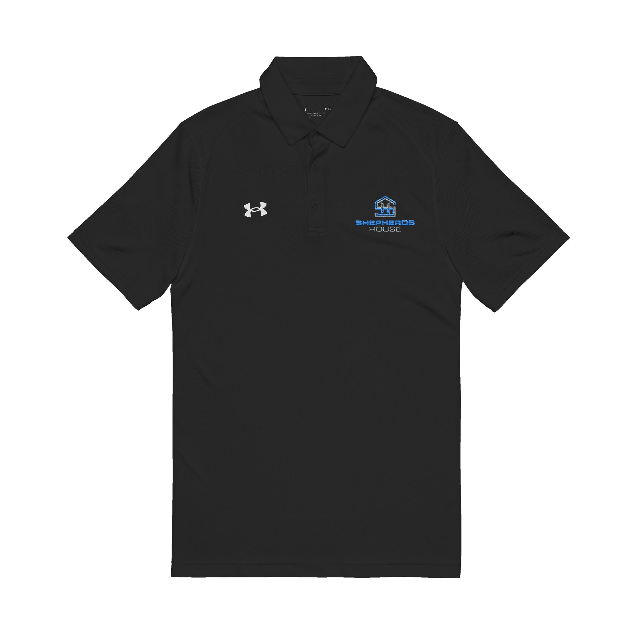 Under Armor Blue Logo Embroidered Polo Shirt | Polo