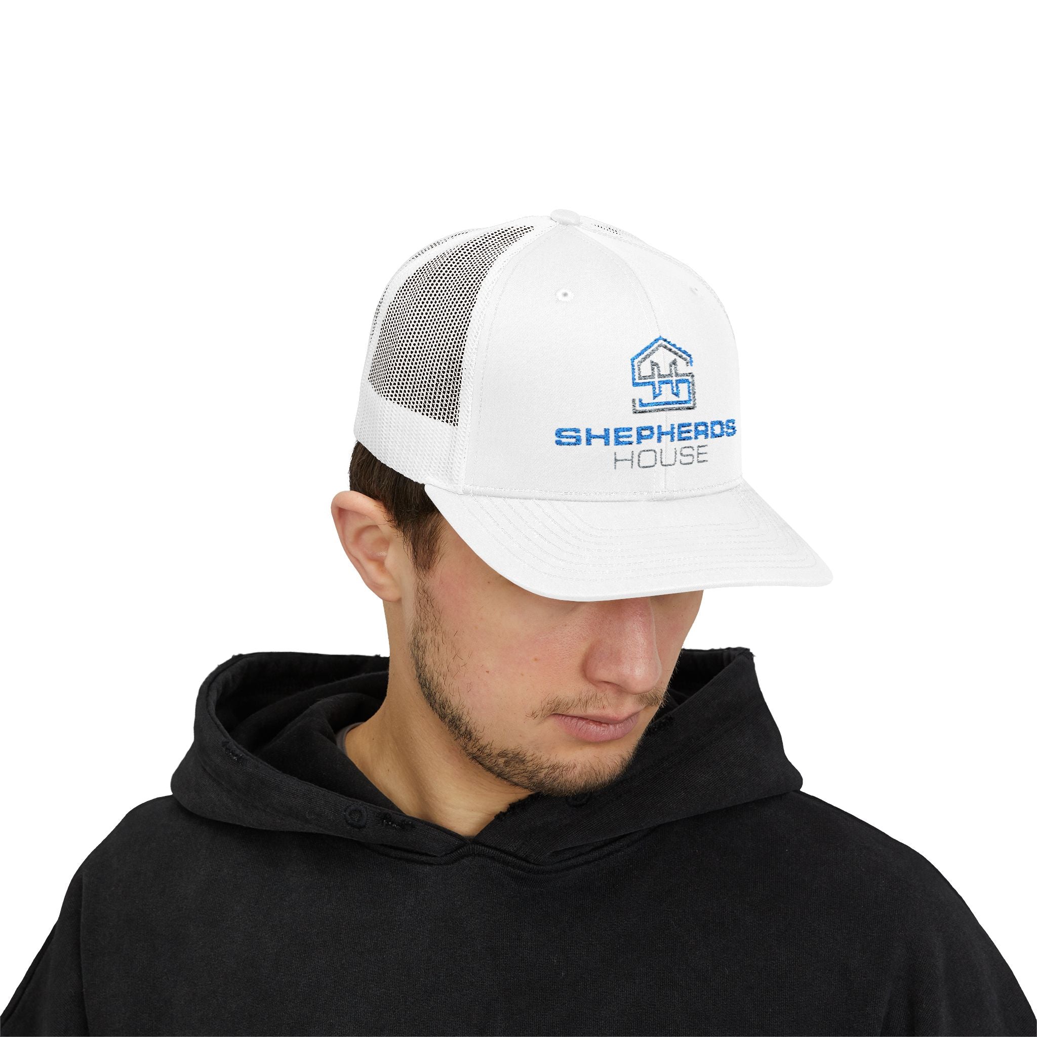 Shepherds House Logo Snapback Cap | Trucker Hat, Mesh Back