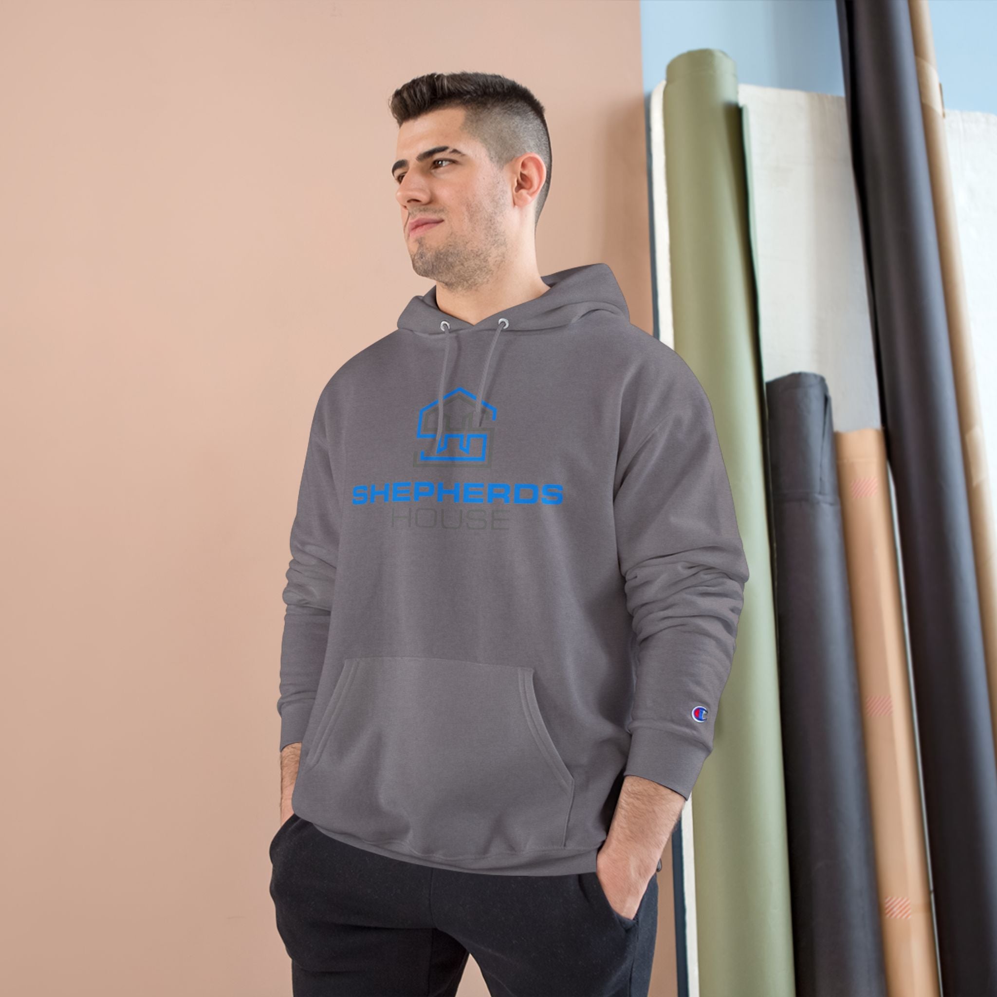 Shepherds House Logo Hoodie | Champion Blood In Blood Out Graphic Hoodie