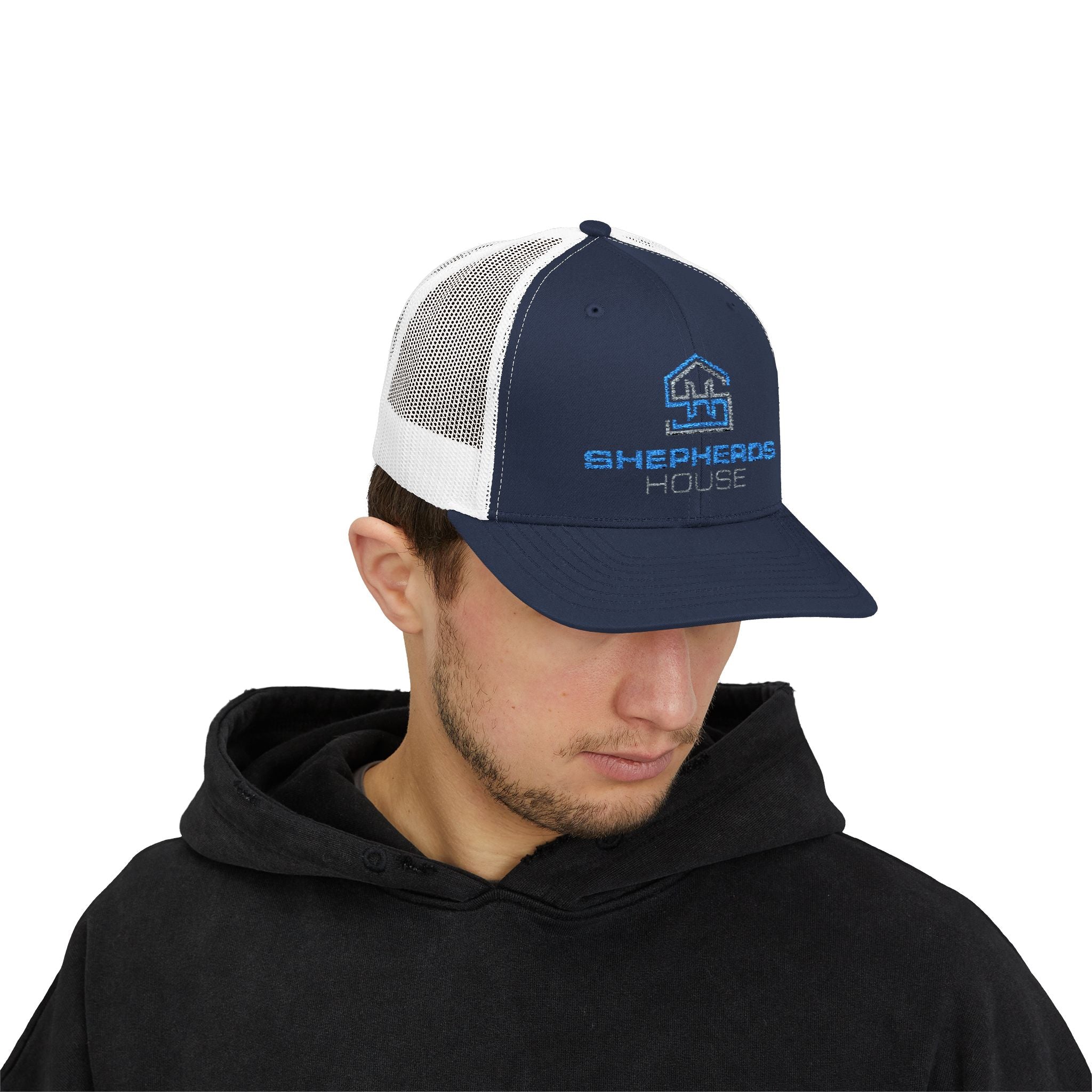Shepherds House Logo Snapback Cap | Trucker Hat, Mesh Back