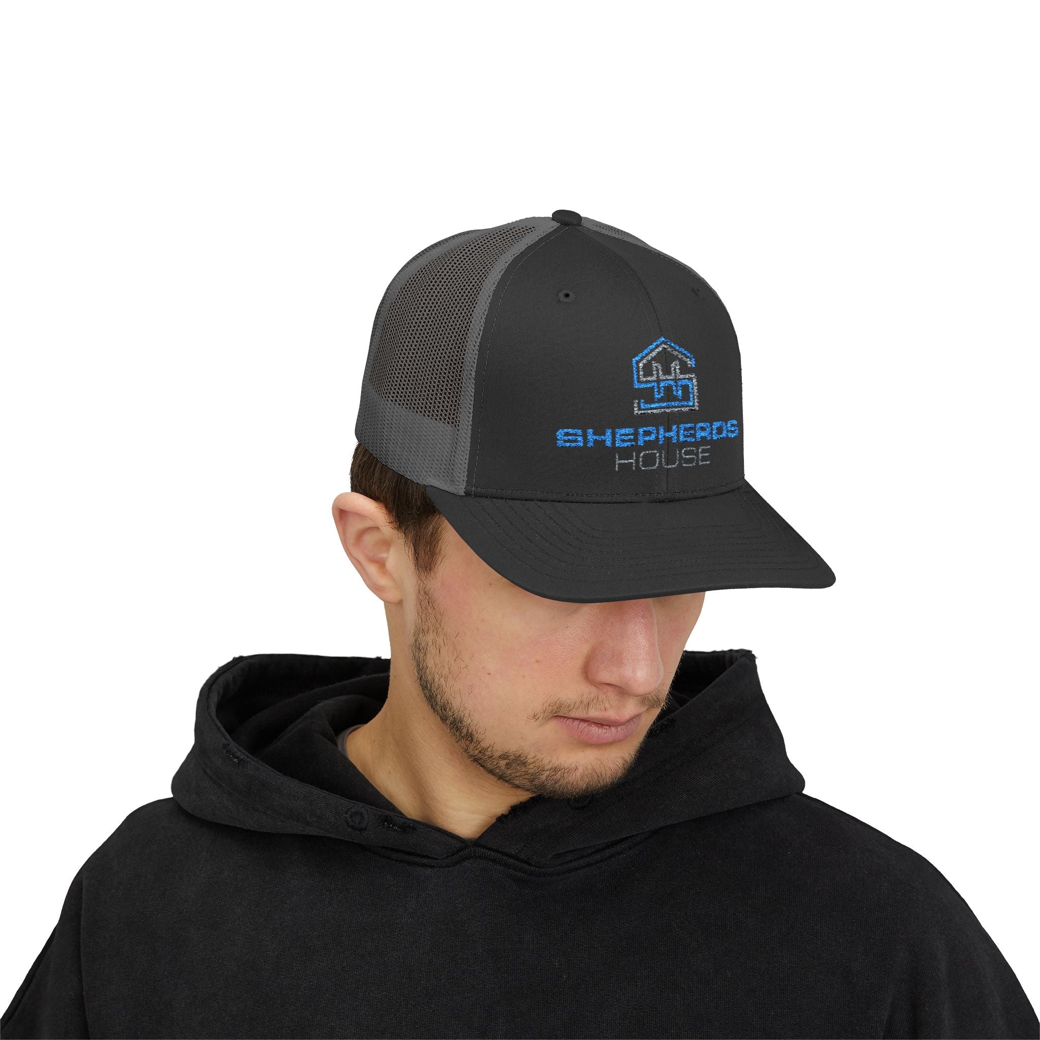 Shepherds House Logo Snapback Cap | Trucker Hat, Mesh Back