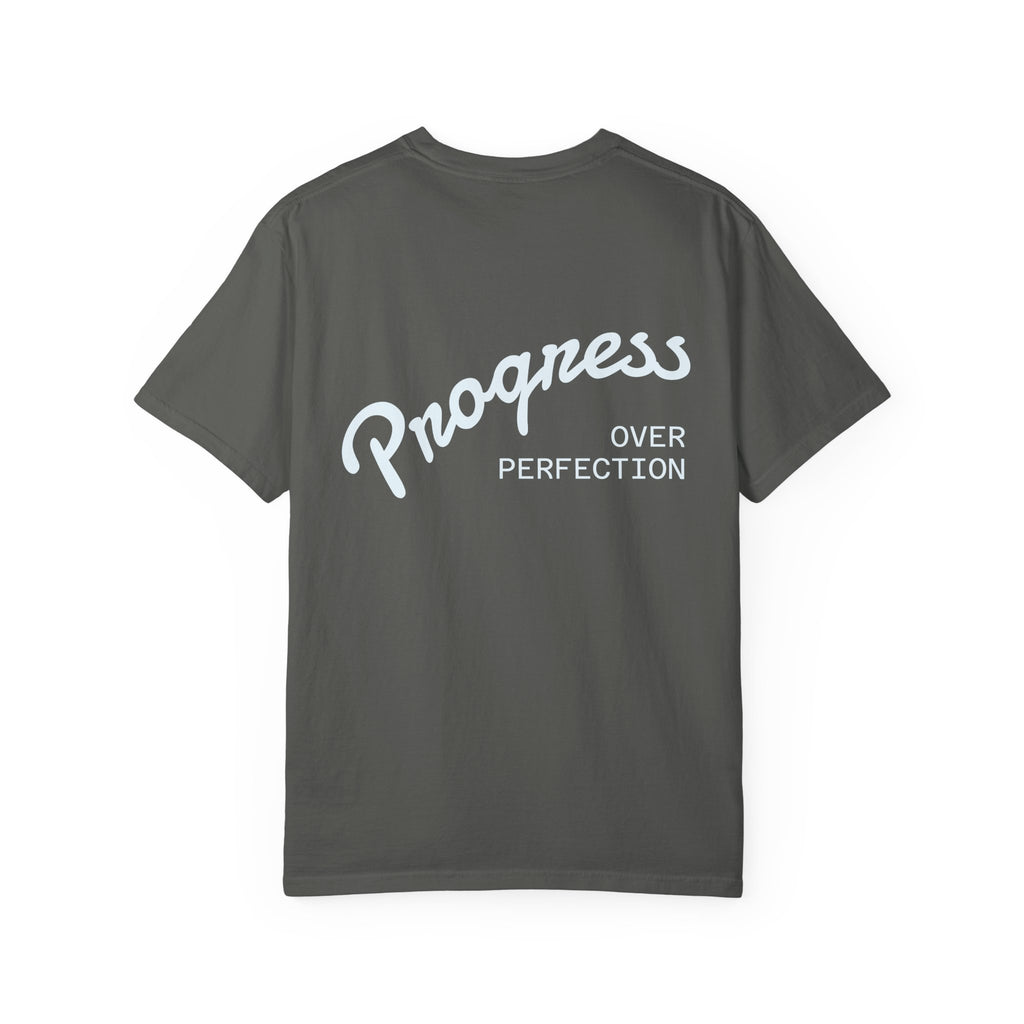 Shepherds House Logo T-Shirt | Progress Over Perfection Back Print