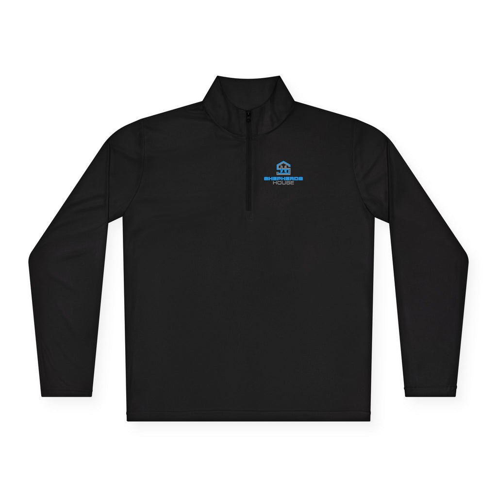 Blue Real Estate Logo Quarter-Zip Pullover | Realtor Office Wear