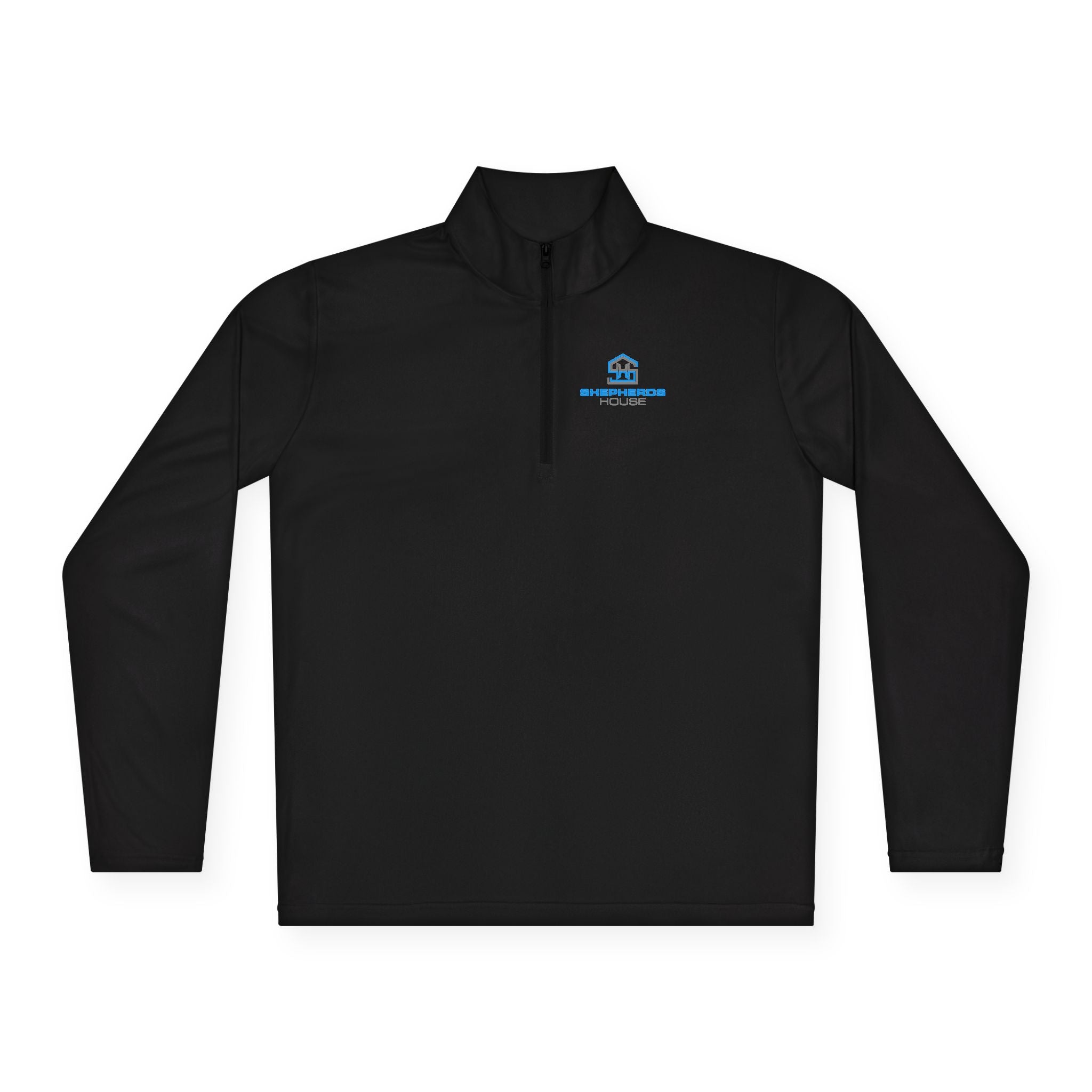 Blue Real Estate Logo Quarter-Zip Pullover | Realtor Office Wear