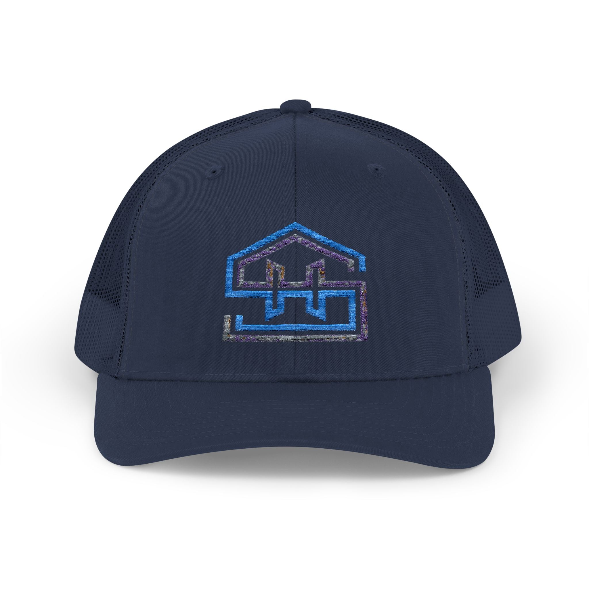 Geometric Monogram House Logo Cap | Snapback Trucker Cap