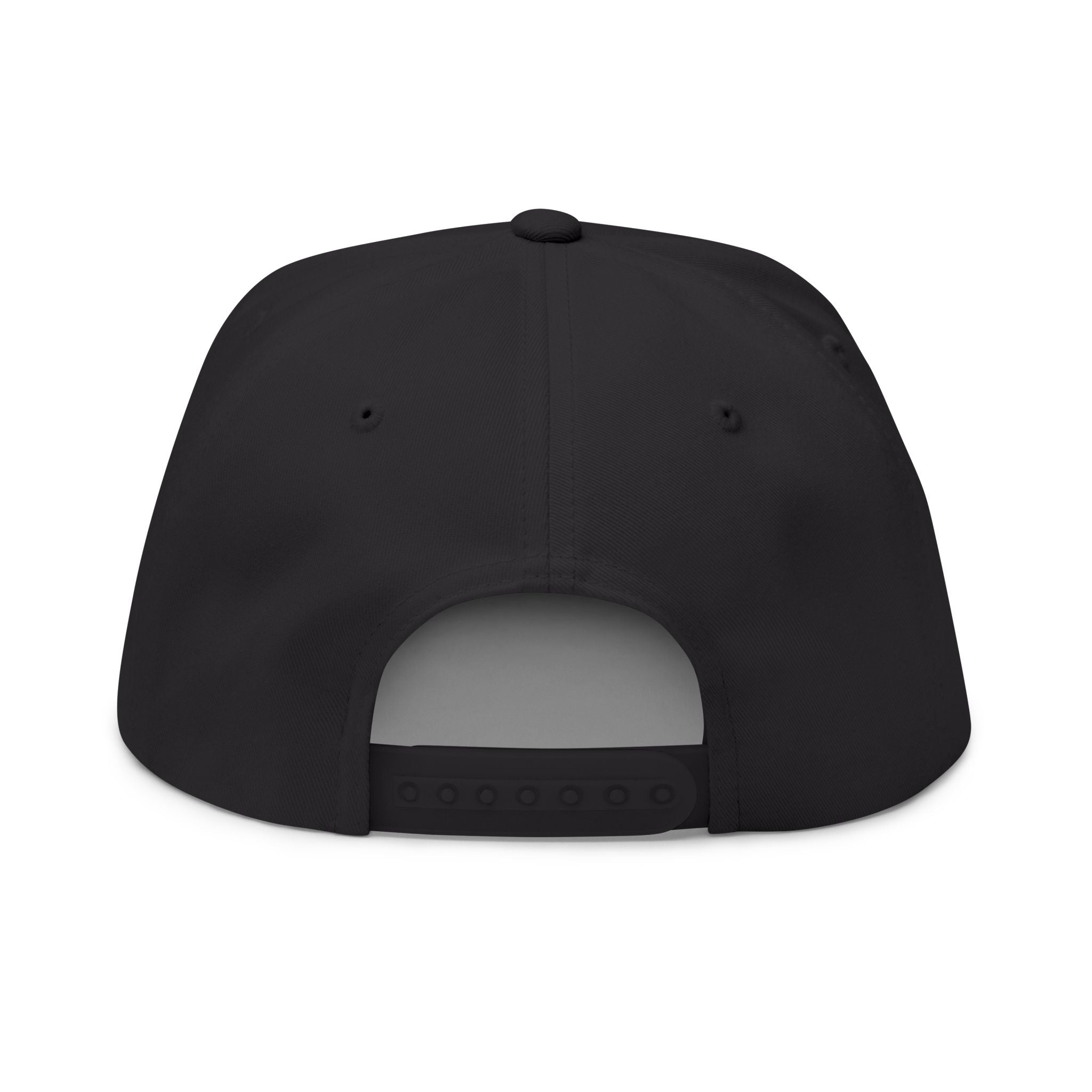 SHEPHERDS embroidered flat bill cap, blue varsity lettering | snapback hat