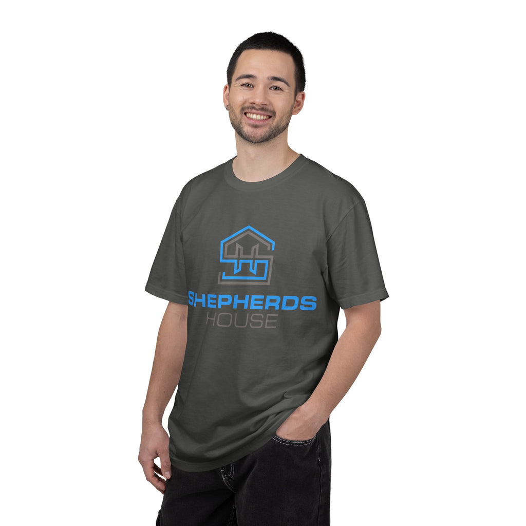 Shepherds House Logo T-Shirt | Progress Over Perfection Back Print