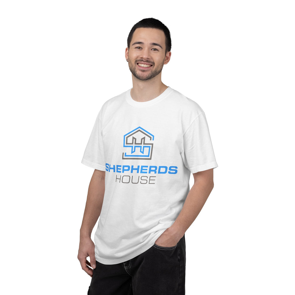 Shepherds House Logo T-Shirt | Progress Over Perfection Back Print