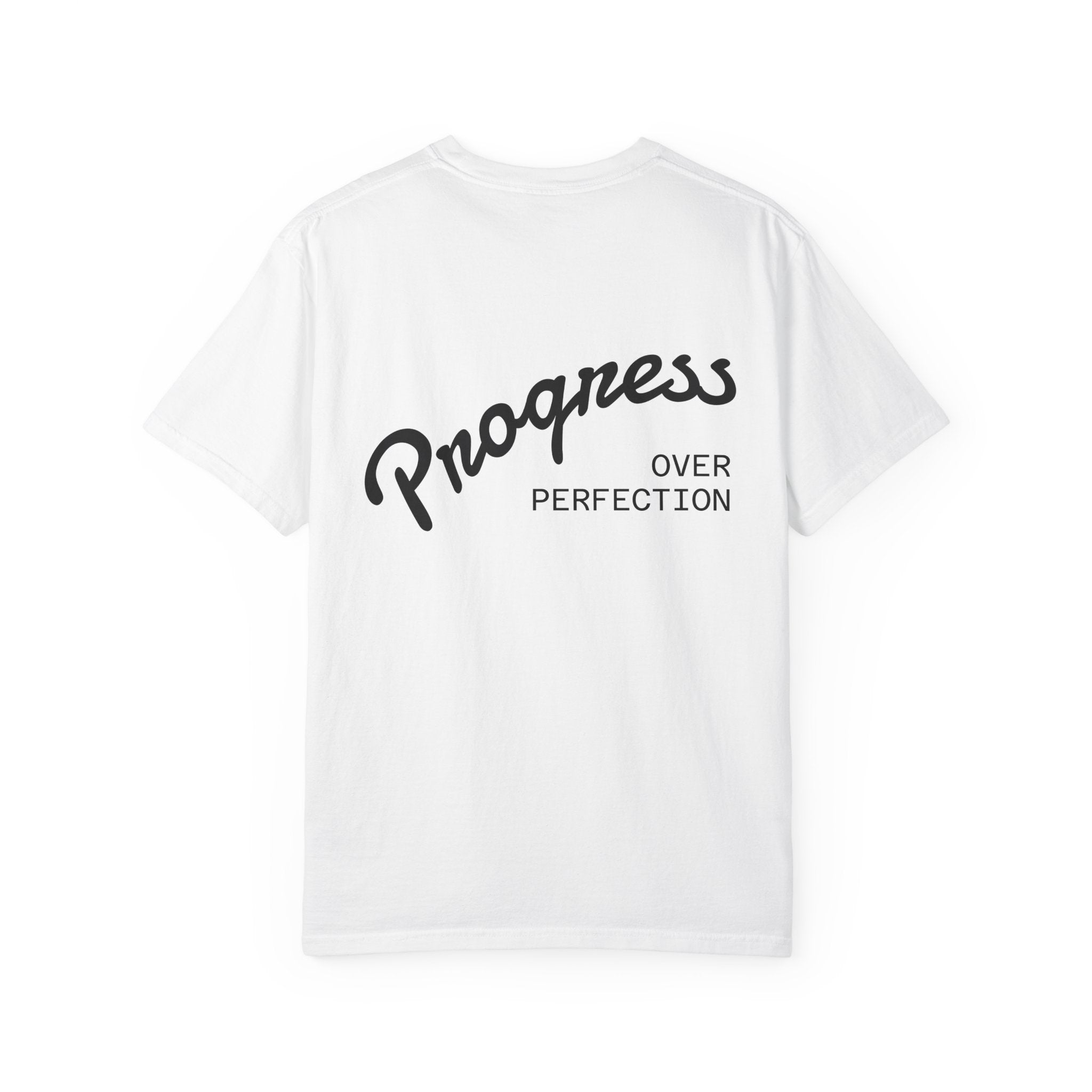 Shepherds House Logo T-Shirt | Progress Over Perfection Back Print