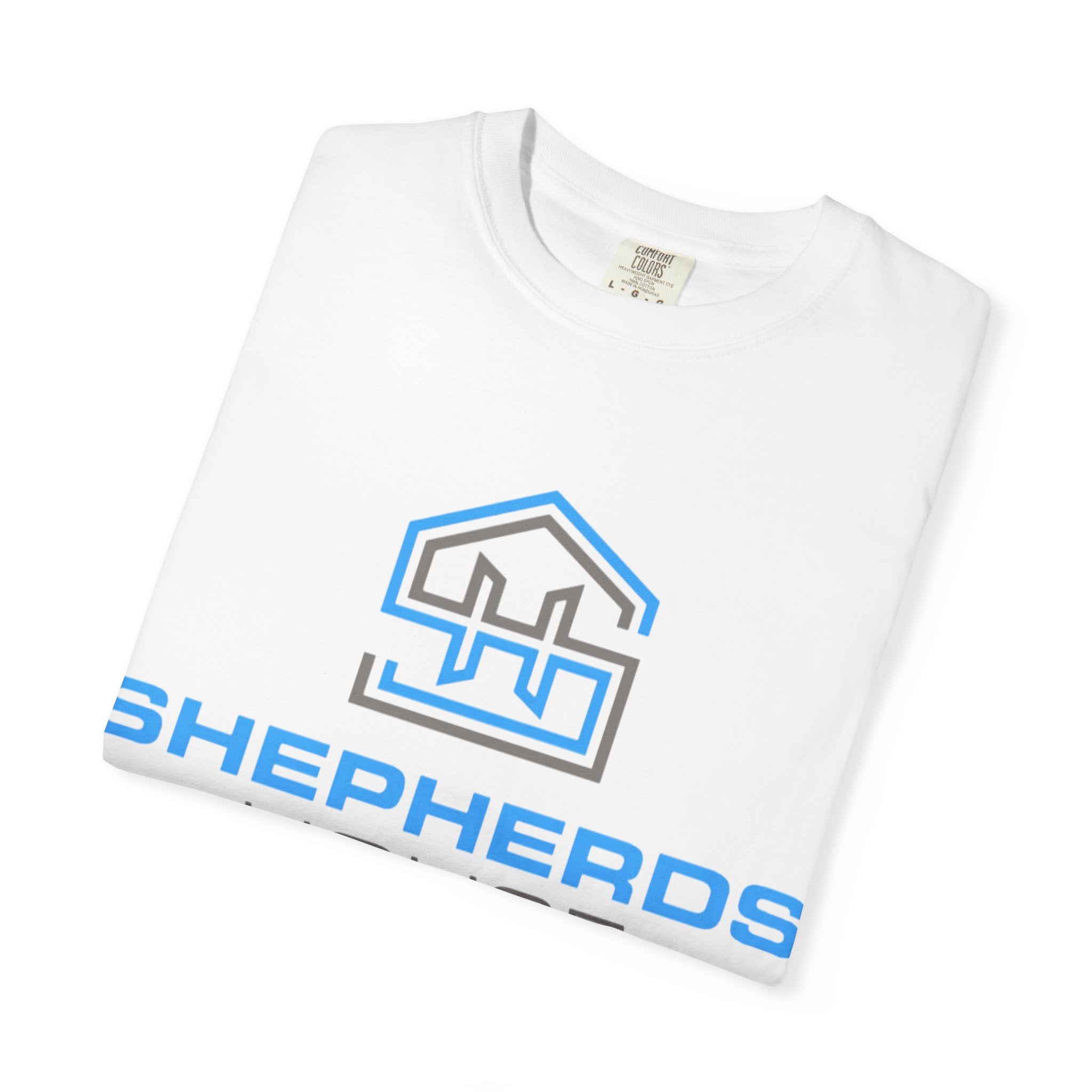 Shepherds House Logo T-Shirt | Progress Over Perfection Back Print
