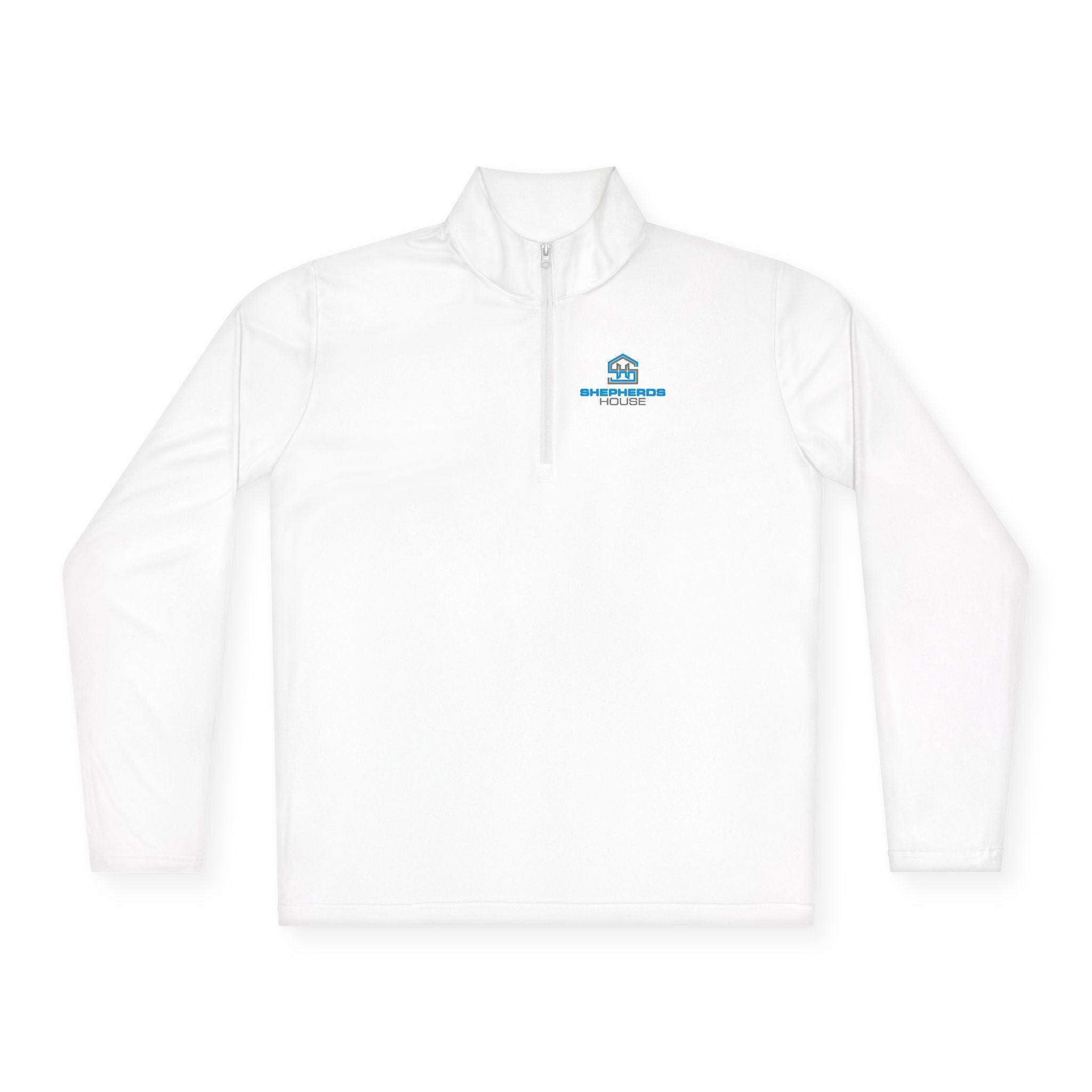 Blue Real Estate Logo Quarter-Zip Pullover | Realtor Office Wear