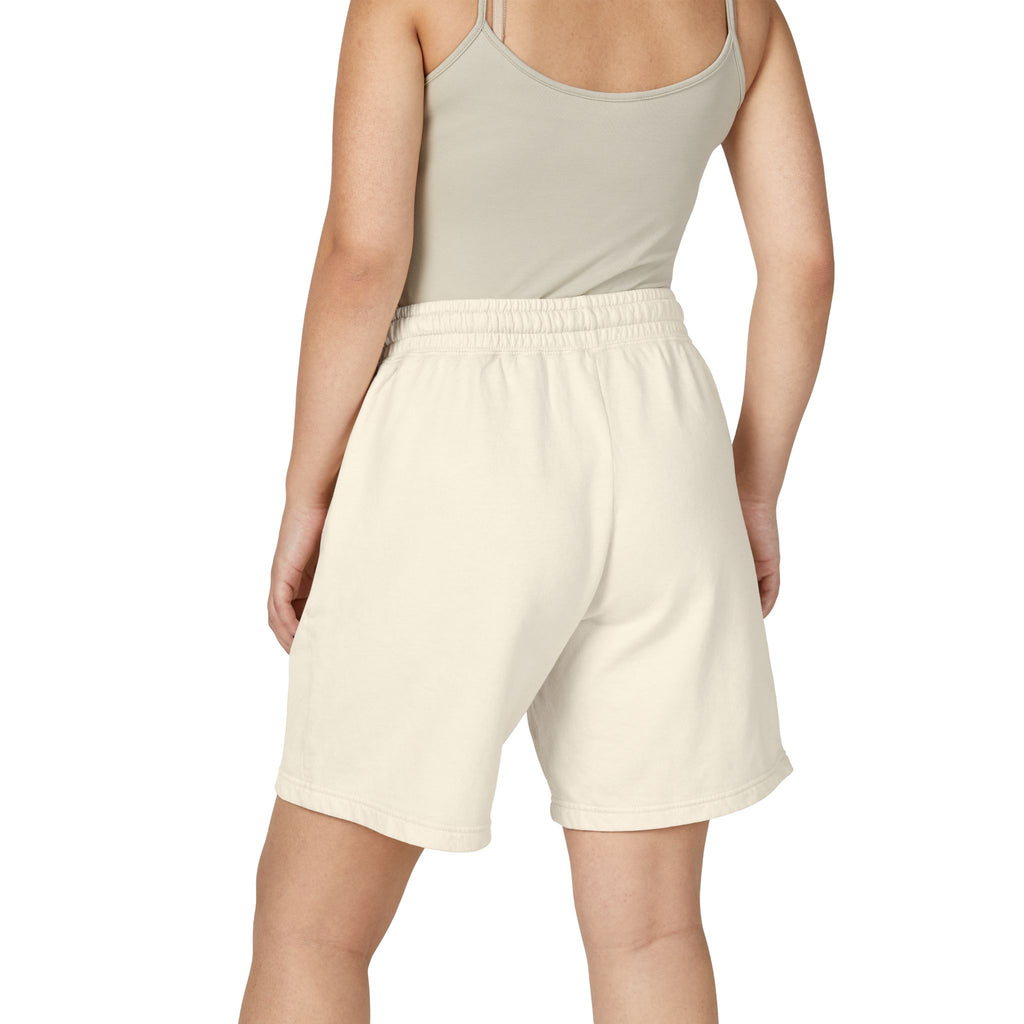 Sheepshead House logo Sweat Shorts | Minimal cabin logo shorts
