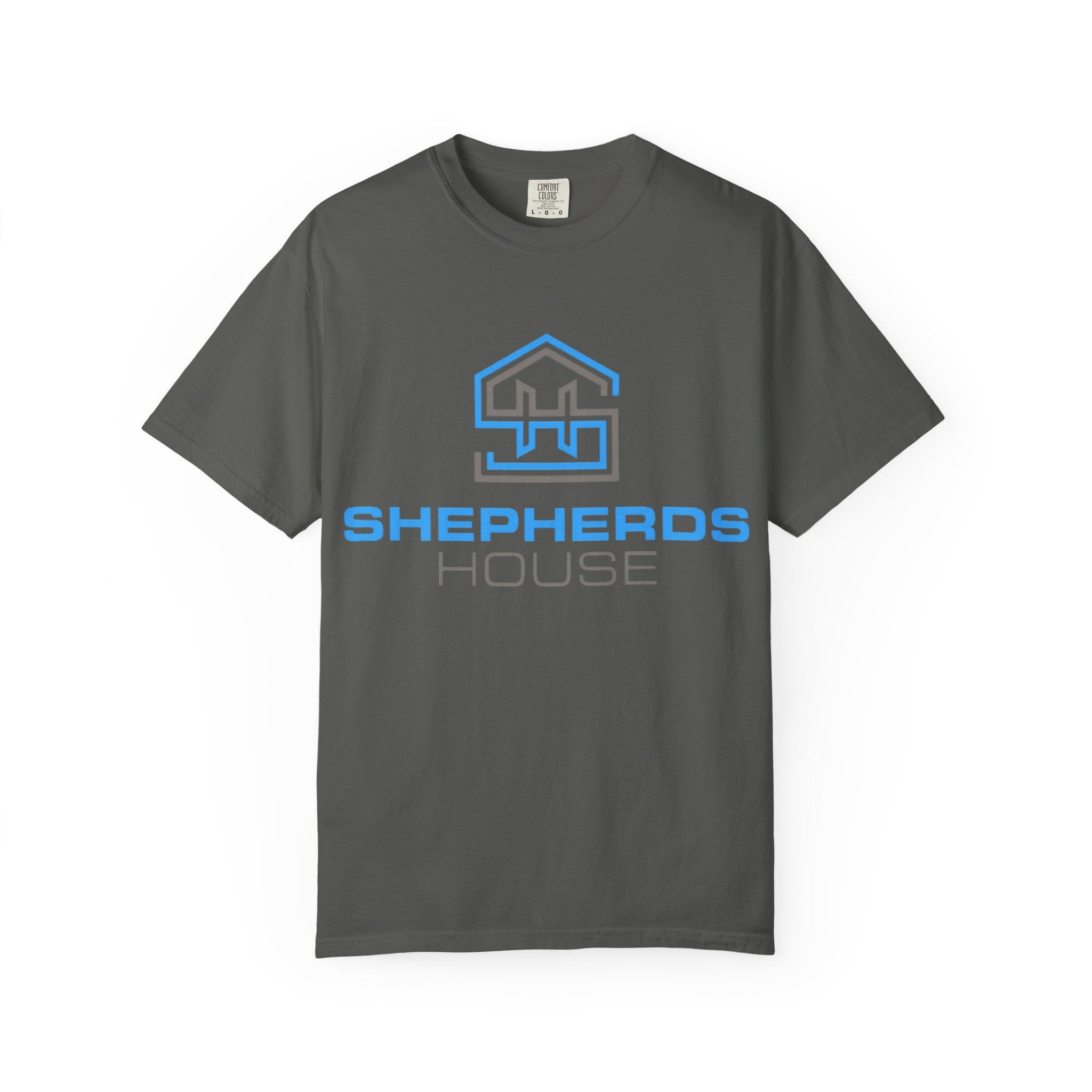 Shepherds House Logo T-Shirt | Progress Over Perfection Back Print