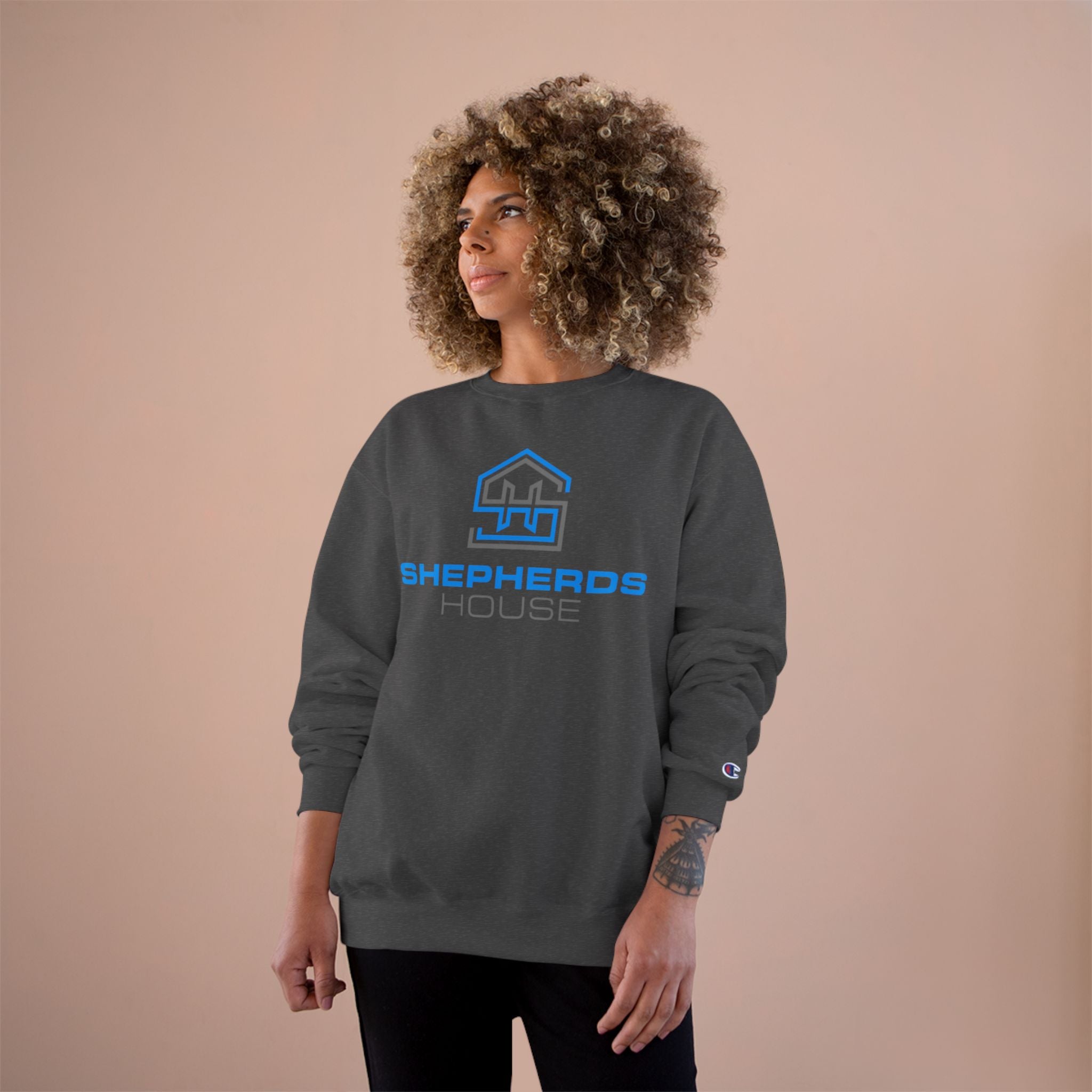 Shepherds House Logo Sweatshirt |Champion Last House On The Left Back Print
