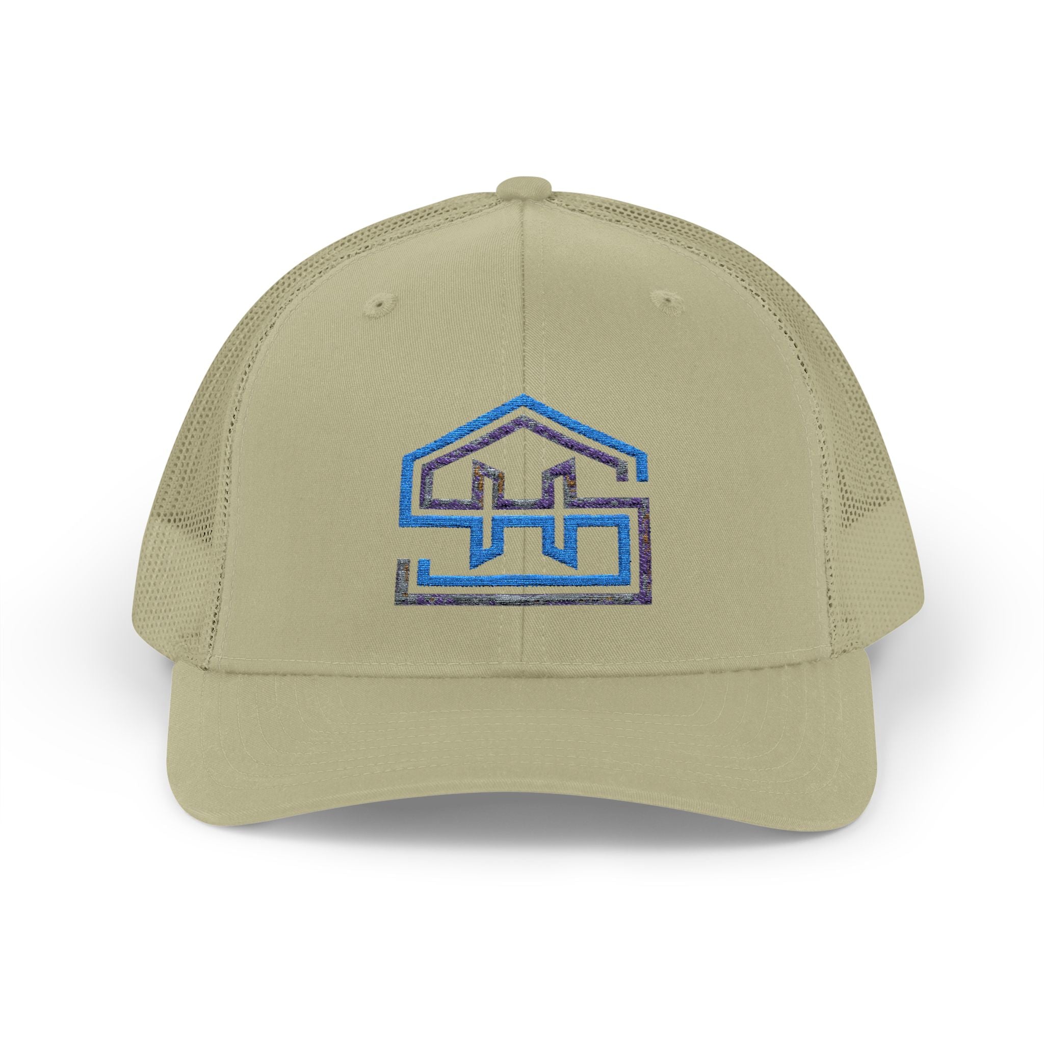 Geometric Monogram House Logo Cap | Snapback Trucker Cap