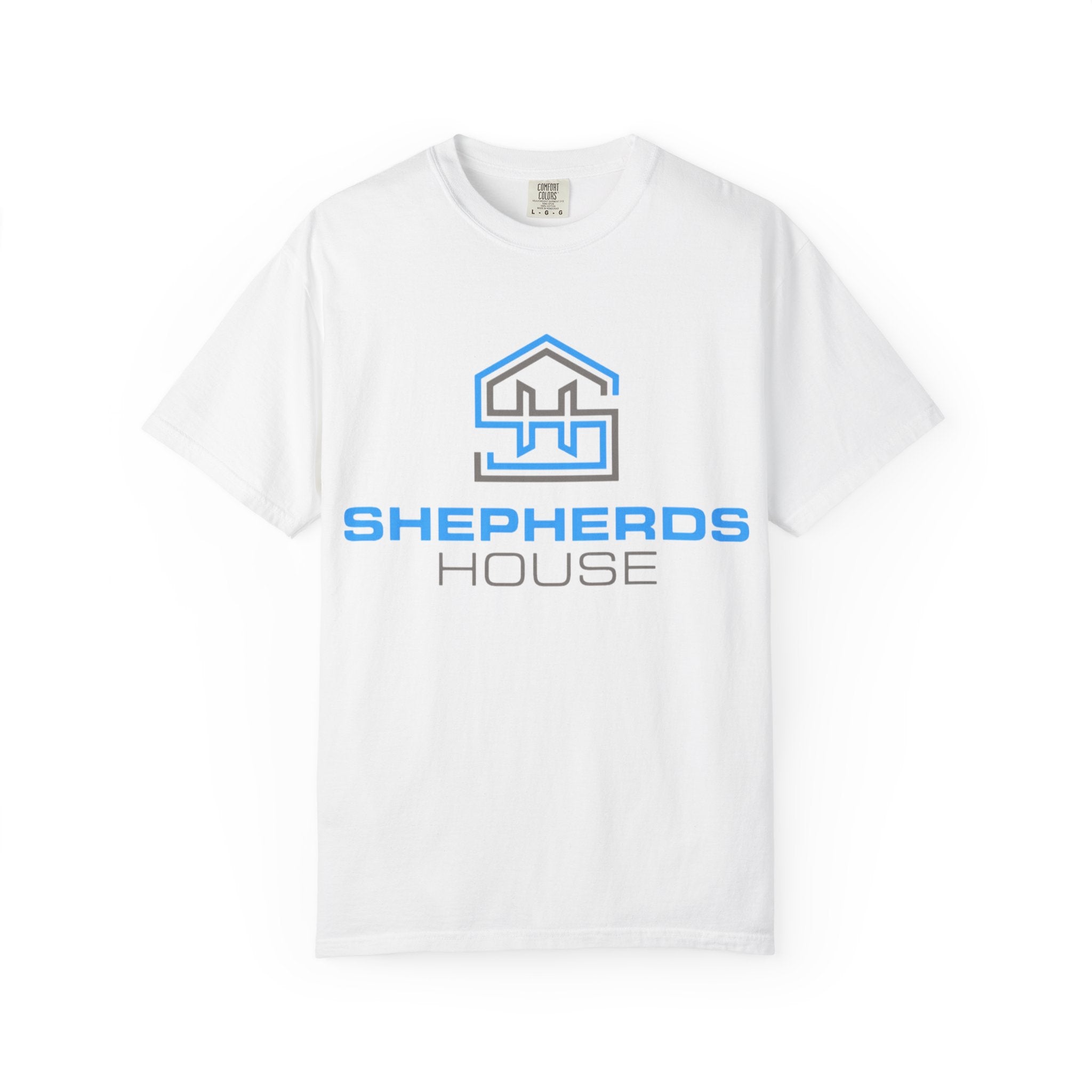 Shepherds House Logo T-Shirt | Progress Over Perfection Back Print