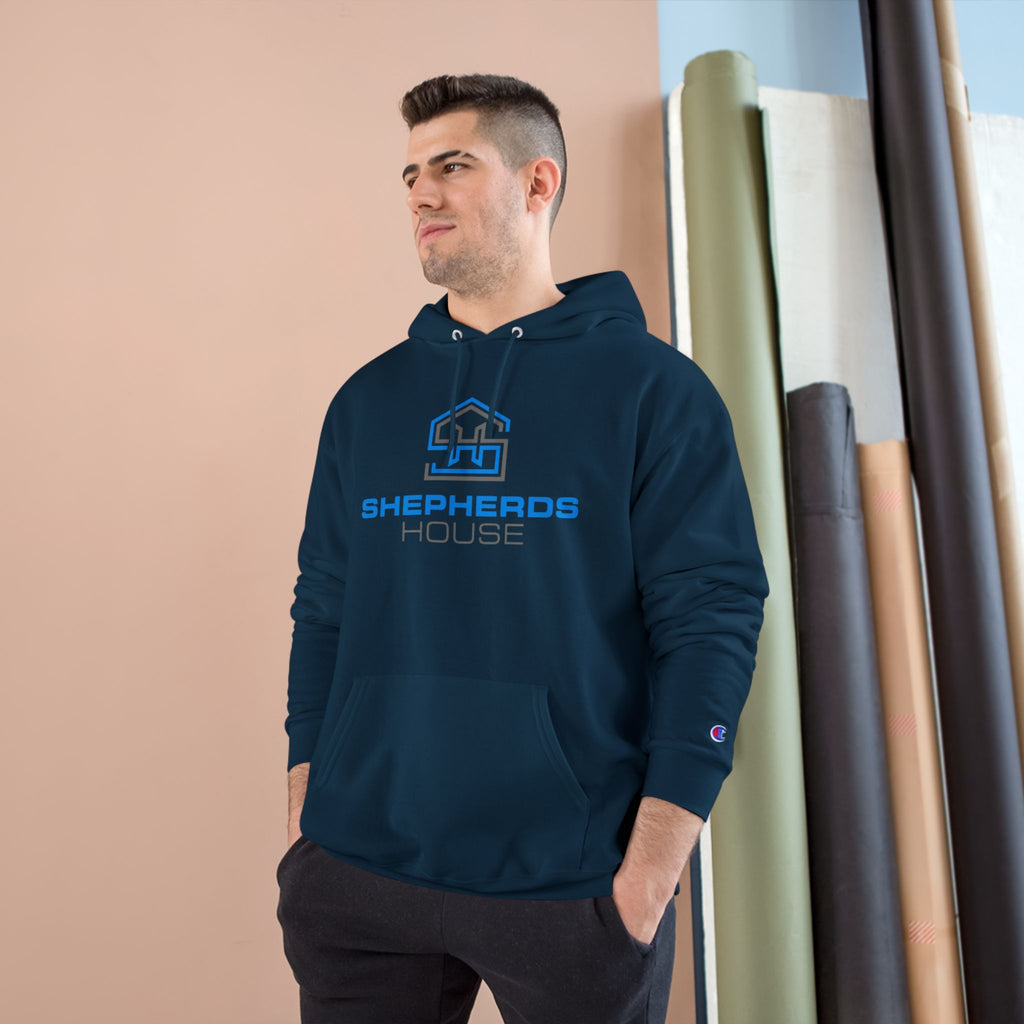 Shepherds House Logo Hoodie | Champion Blood In Blood Out Graphic Hoodie