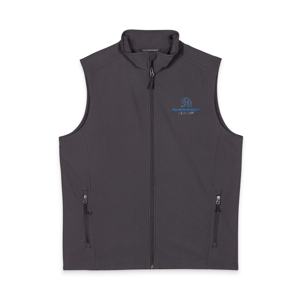Blue Camo Airplane Embroidery Vest | Soft Shell Vest