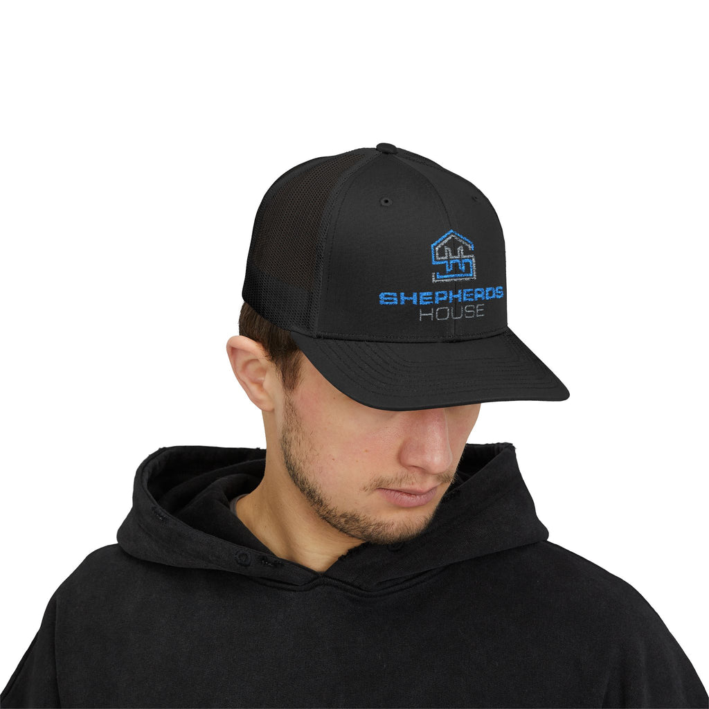 Shepherds House Logo Snapback Cap | Trucker Hat, Mesh Back