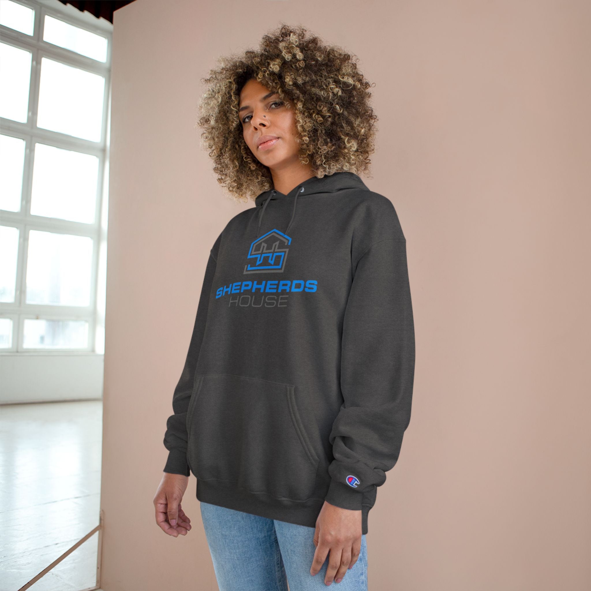 Shepherds House Logo Hoodie | Champion Blood In Blood Out Graphic Hoodie