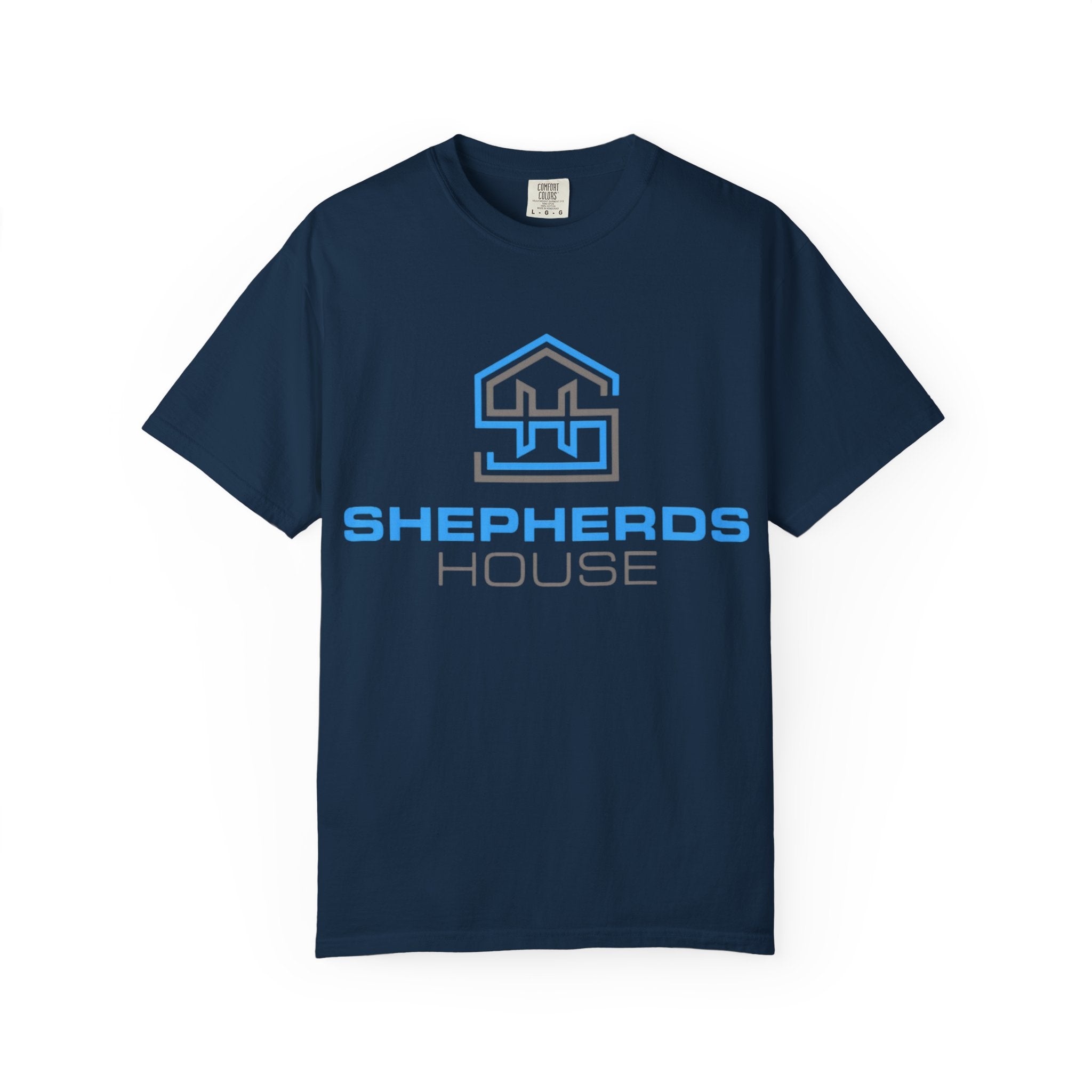 Shepherds House Logo T-Shirt | Progress Over Perfection Back Print