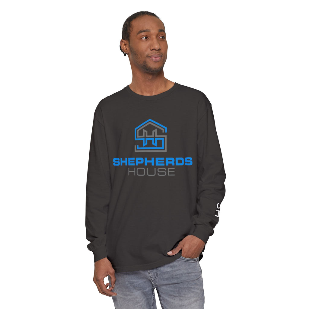 Shepherds House logo Coach Long Sleeve Shirt | Church Ministry Tee