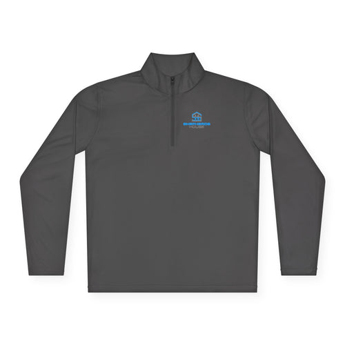 Blue Real Estate Logo Quarter-Zip Pullover | Realtor Office Wear